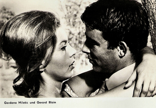 Gérard Blain and Gordana Miletic in Lo Sgarro (1962)
