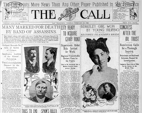 Front page of the San Francisco Call on February 20, 1906.