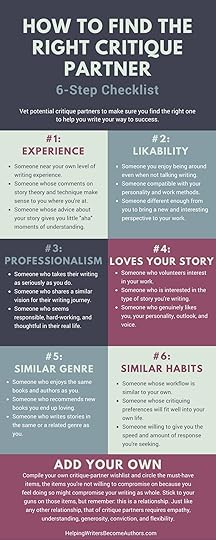 How to find the right critique partner