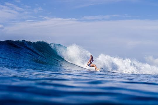 Bethany Hamilton (HAW) enjoying being back in the Maldives: Aaron Lieber