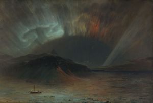 Frederic Edwin Church's 1865 painting "Aurora Borealis"
