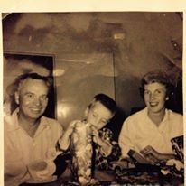 Christmas 1959 Mom Dad n Me