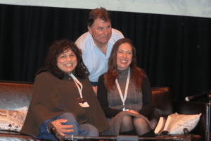 Sulari Gentill, Michael Cathcart, and me at the Margaret River Readers and Writers Festival