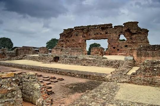 The ruins of Viroconium in central Britain, perhaps the site of the historical Camelot.