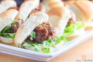 Chinese Meatball Sliders