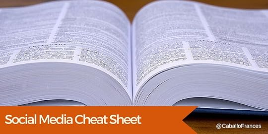 Social Media Vocabulary Cheat Sheet by Frances Caballo
