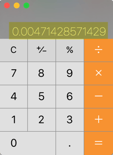 Bout half a cent for each IHG point