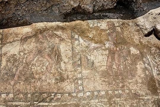 A 2nd century mosaic showing the labors of Hercules that was discovered in Larnaca.