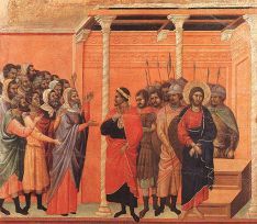 Duccio di Buoninsegna - Christ Accused by the Pharisees - WGA06801