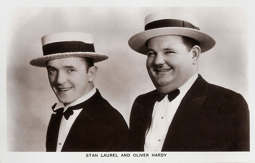 Stan Laurel and Oliver Hardy
