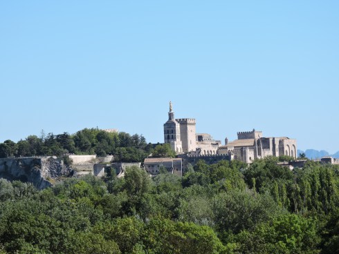 Papal palace from Villeneuve-les-Avignon