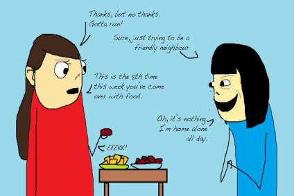 Neighbour cartoon