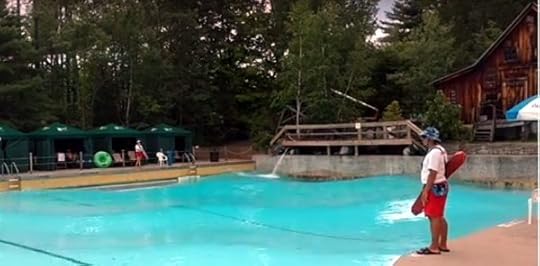 The wave pool at Six Flags Great Escape.
