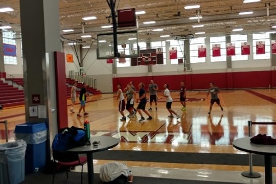 Noon hoops at the Viniar Center.