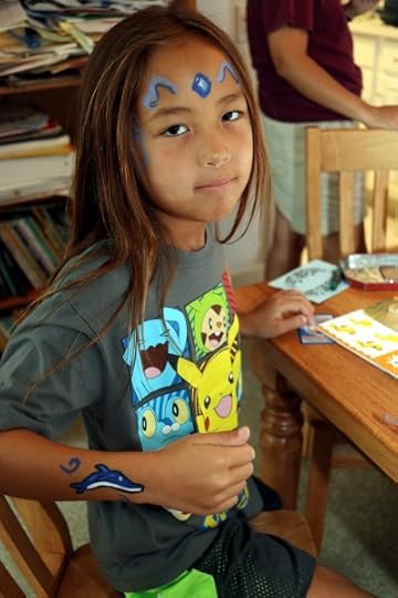 SteelyKid, with face-paint by Kate.