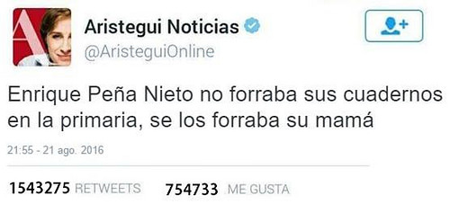 "Meme" sobre Carmen Aristegui