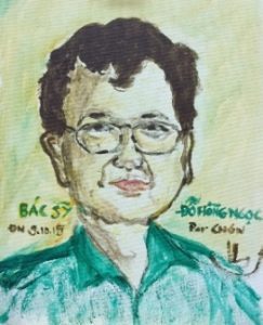 Đỗ Hồng Ngọc vẽ bởi Nguyễn Quang Chơn (2015)