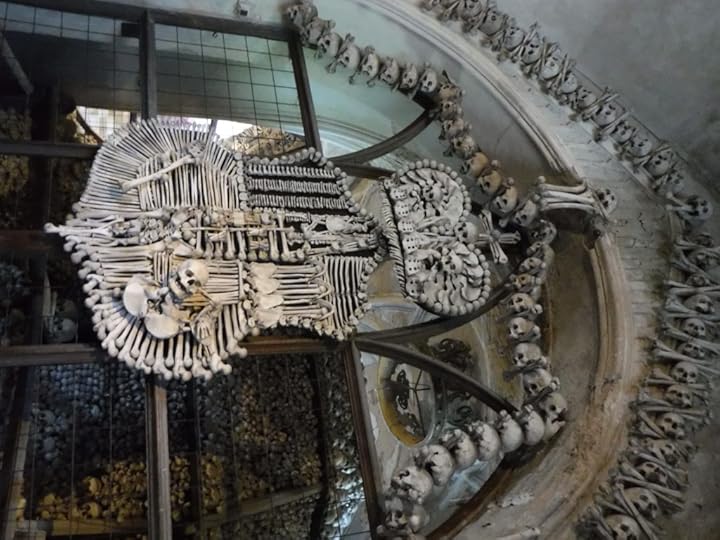 The House of Schwarzenburg coat of arms, made from the dead