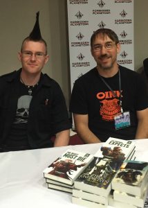 Mike Brooks and Gav at Nine Worlds