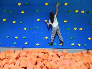 Indoor wall climbing