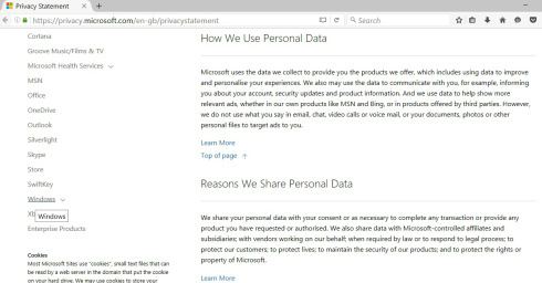 ms and our data