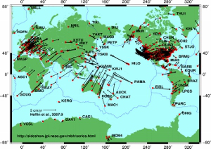 Tectonic plate movement today