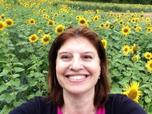 Och sen spelade jag in en film i ett solrosfält