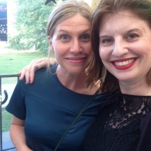 Linas förläggare Anna Svedbom och jag