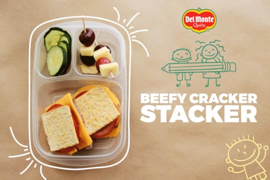Beefy Cracker Stacker packed in EasyLunchboxes