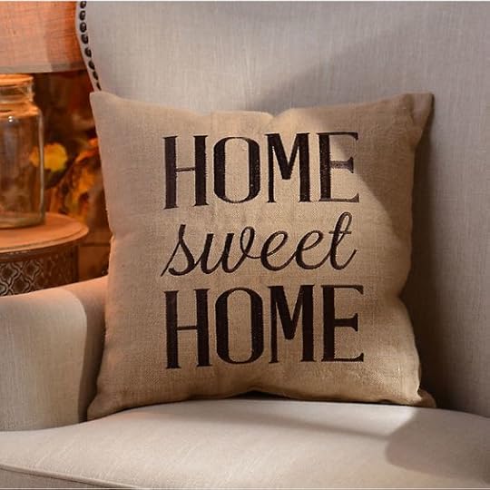 Home Sweet Home Burlap Pillow: 