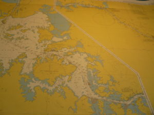 Chart of Panama Canal, Photo by SSH