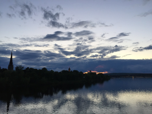 From the old railway bridge in Fredericton, New Brunswick