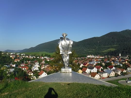 Juraj Jánošík overlooking his birthplace of Terchová
