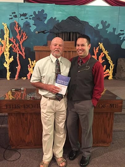 Marriage God's Way by Scott LaPierre - presentation of first copy to dad