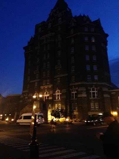 Banff Springs Hotel at night