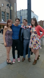 Siblings plus partners at graduation