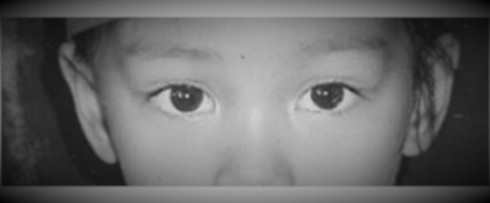 Danica May eyes bnw manipulated