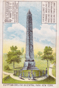 obelisk vaseline trade card recto
