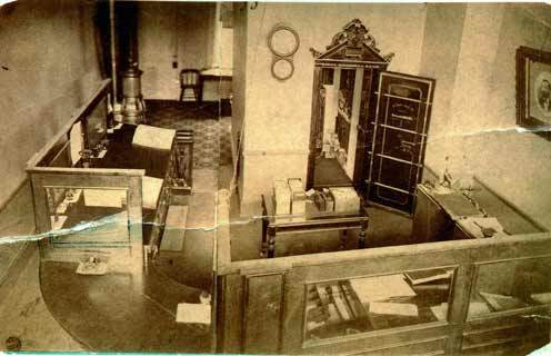 Interior of the bank in Northfield