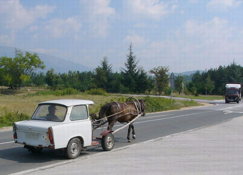 A.baa-attractive-car-pulled-by-a-d
