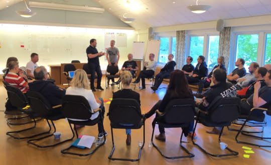 Facilitators opening the circle and introducing the format