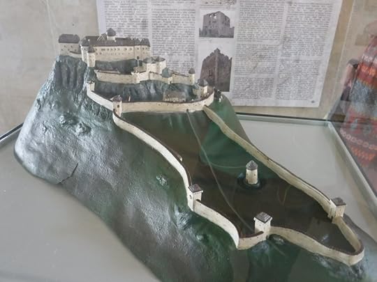 A model of the castle (before the fire)