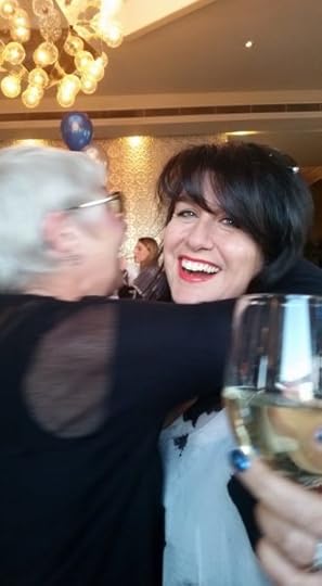 Toasting you all whilst being hugged by the beautiful Gwen