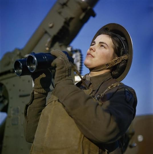 A member of the ATS (Auxiliary Territorial Service) serving with a 3.7-inch anti-aircraft gun battery, December 1942 (Imperial War Museum)