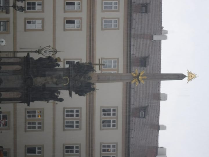 Illuminati symbol atop a monument