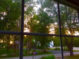 It's September 1, but there it is. Fall coming. Right outside my window. Right this second.