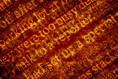 Grungy Text Abstract