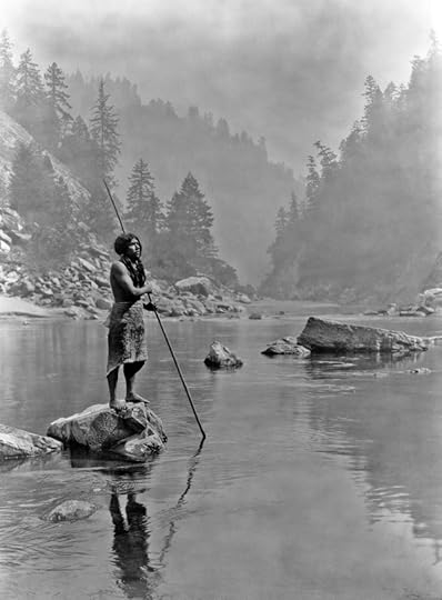 A Hupa Fisherman in California, photographed in the 20th century. The Hupa were one of the Californian tribes terribly impacted by the Gold Rush (Library of Congress)