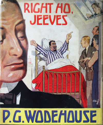 'Right Ho Jeeves', the original cover from the 1934 British first edition