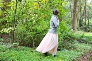 woman in the woods